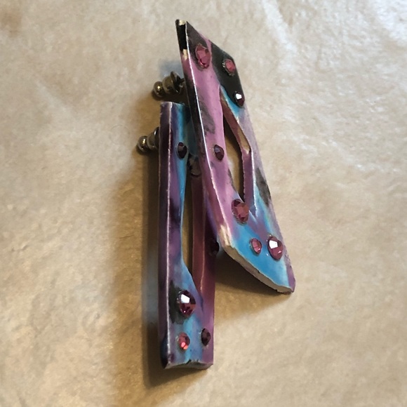 Vintage Artisan Crafted Statement Earrings - Picture 8 of 14